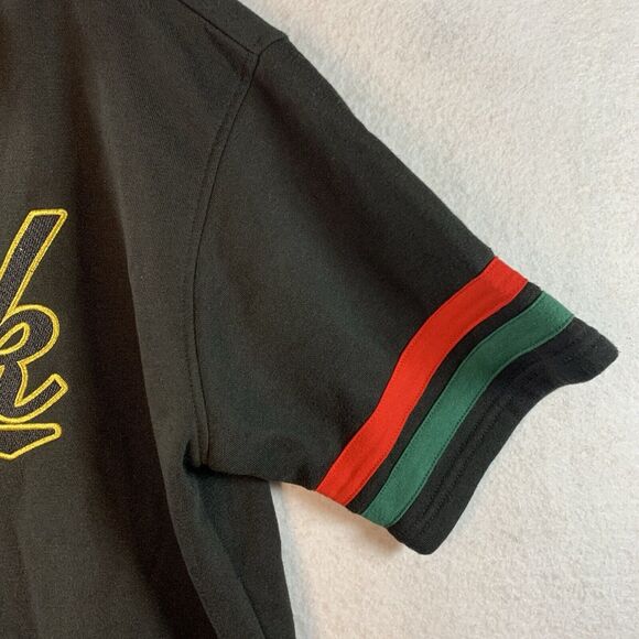 DGK Dirty Ghetto Kids Mens Baseball Jersey Sz M Black Skate Street Thick Logo - Picture 4 of 12